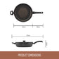 Essteele Per Salute Nonstick Induction Covered Sauté 32cm/5.7L