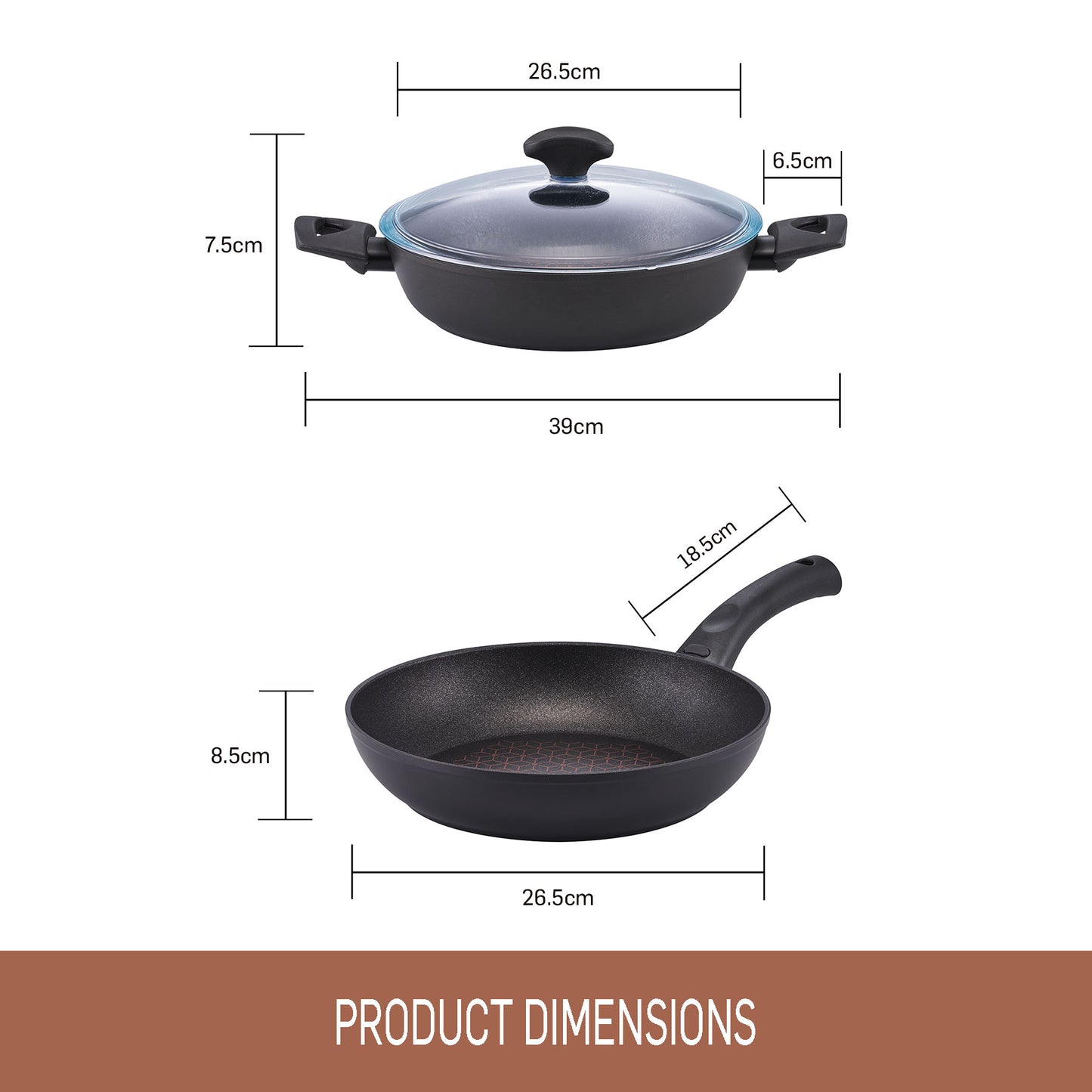 Essteele Per Salute Nonstick Induction 2 Piece Set