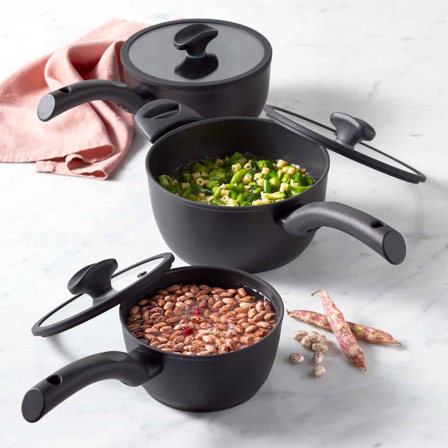 Essteele Per Salute Nonstick Induction Covered Saucepan 20cm/2.9L