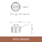 Essteele Per Sempre Clad Stainless Steel Induction Covered Saucepan 14cm/0.9L