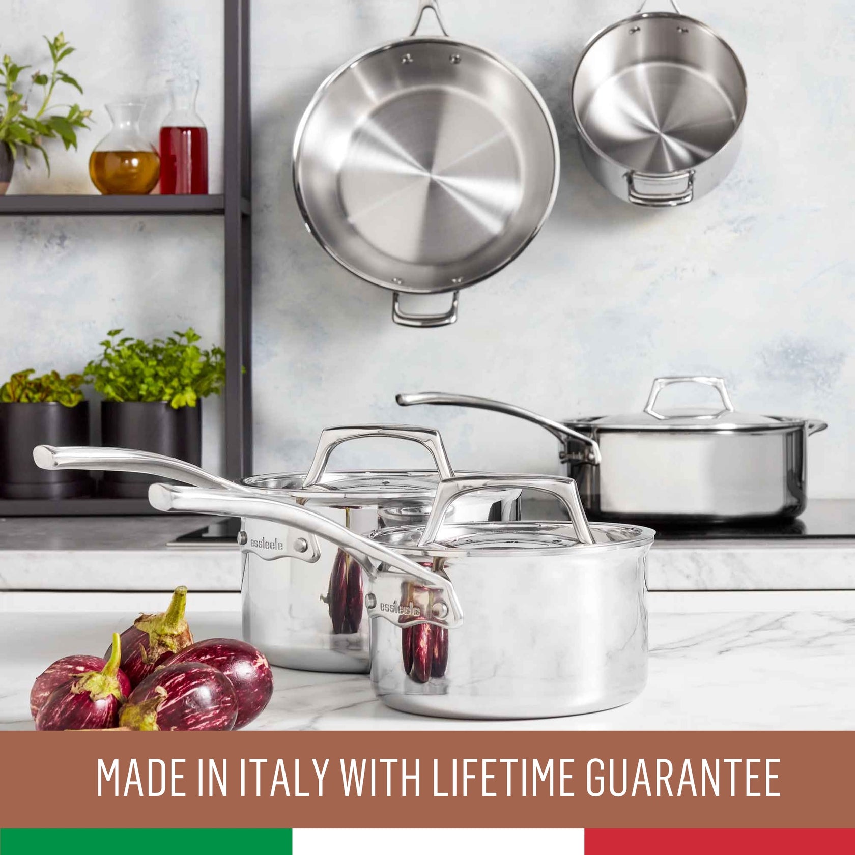 Essteele Per Sempre Clad Induction 4 Piece Cookware Set Essteele