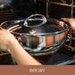 Essteele Per Vita Copper Base Stainless Steel Induction Covered Saucepan 20cm/3.4L