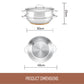 Essteele Per Vita Copper Base Stainless Steel Induction Covered Multicooker With Steamer Insert 30cm/4.7L