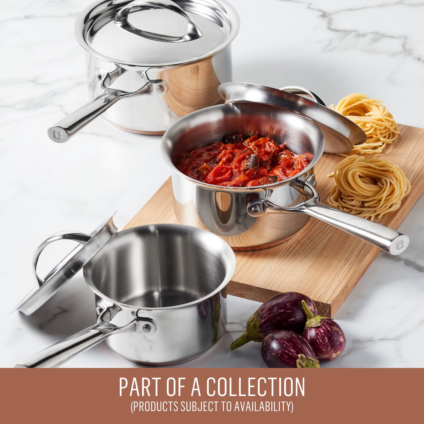 Essteele Per Vita Copper Base Stainless Steel Induction Covered Sautéuse 28cm/5.2L