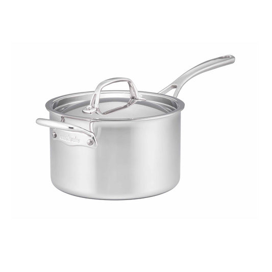 Essteele Eternità Clad Stainless Steel Induction Covered Saucepan 16cm/1.8L