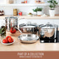 Essteele Eternità Clad Stainless Steel Induction Covered Saucepan 18cm/2.8L