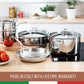Essteele Eternità Clad Stainless Steel Induction Covered Saucepan 18cm/2.8L