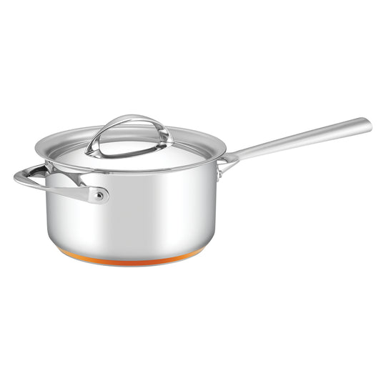 Essteele Per Vita Copper Base Stainless Steel Induction Covered Saucepan 20cm/3.4L